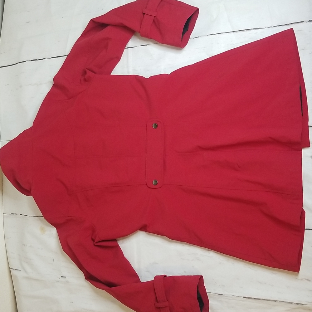 SOLD! IP Kristen Blake Red Fall Duffle Coat - Picture 14 of 15